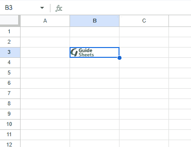 Démonstration d'adaptation de la cellule pour adapter la taille de l'image dans Google Sheets